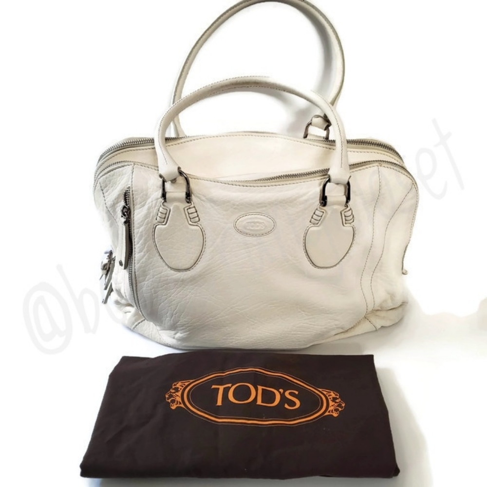Rare Hard to Find Tod's Genuine Leather Satchel